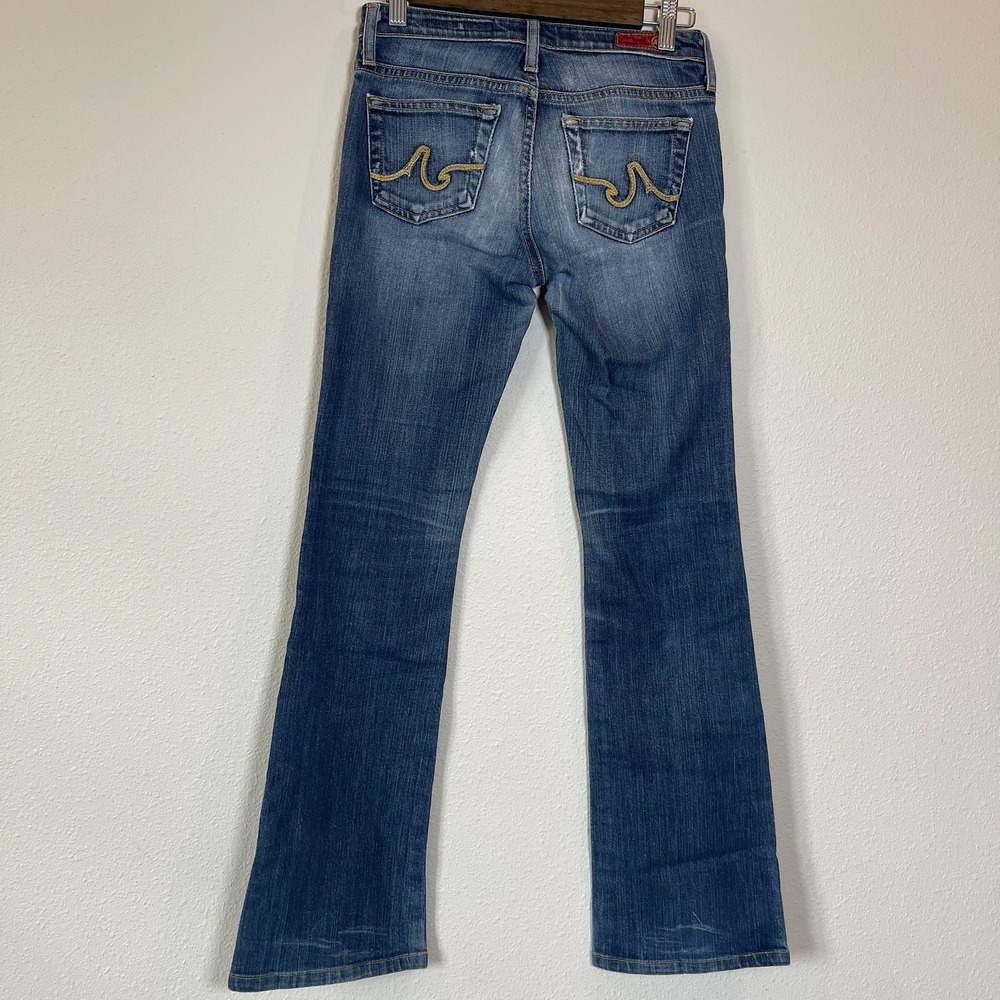 AG Adriano Goldschmied The Angel Bootcut Jeans Medium‎ Wash Blue Low Rise Y2K - Picture 7 of 9